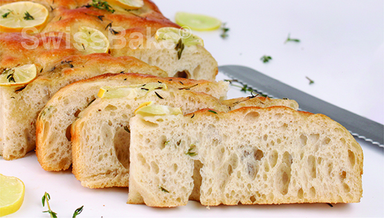 Lemon Thyme Sourdough Focaccia